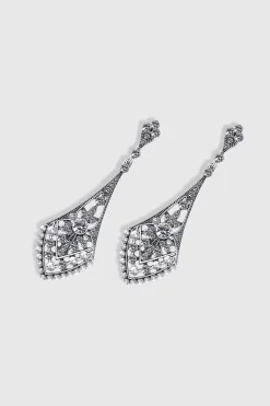 BABEYOND Earrings | Vintage<Art Deco Crystal Rhinestone Hollow Earrings