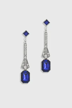 BABEYOND Art Deco | Earrings<Art-Deco Rhinestone Dangle Earrings