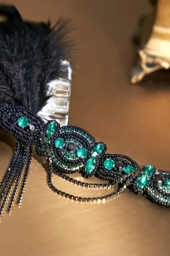 BABEYOND Feather | Chain<Assorted Gems Feather Headband