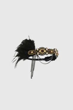 BABEYOND Feather | Chain<Assorted Gems Feather Headband