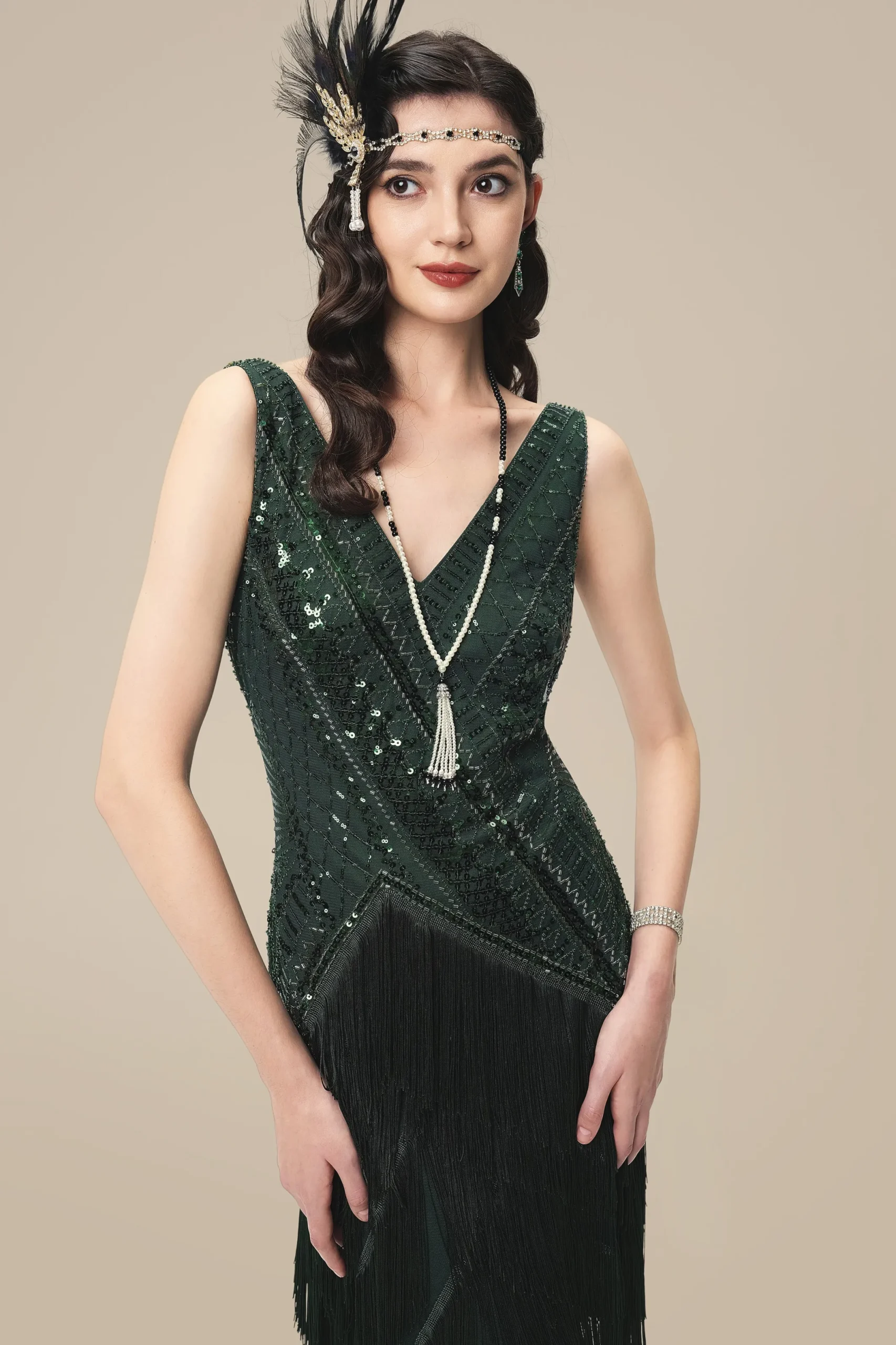 BABEYOND Flapper Dresses | Fringe<Asymmetrical Multi-Layered Fringe Flapper Dress