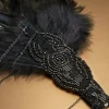 BABEYOND Feather | Chain<Beaded Chain Ostrich Feather Headband