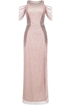 BABEYOND Evening Dresses | Sequin<Beaded Chain Sleeve Ombre Evening Gown