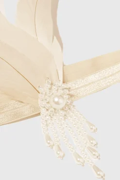 BABEYOND Feather | Feather<Beaded Feather Shimmer Hairband