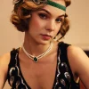 BABEYOND Feather<Beaded Peacock Shimmer Headpiece