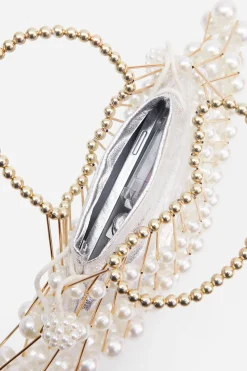 BABEYOND Handbags | Pearl<Beaded Pearl Scallop Shape Handbag