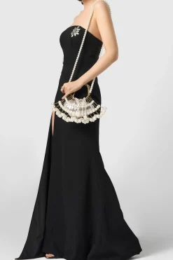 BABEYOND Handbags | Pearl<Beaded Pearl Scallop Shape Handbag