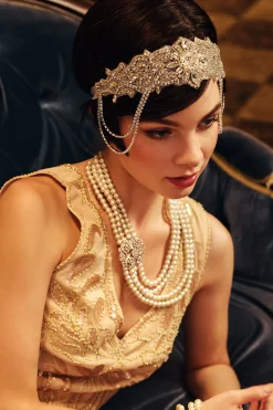 BABEYOND Rhinestone | Chain<Beaded Rhinestone Dangle Headband