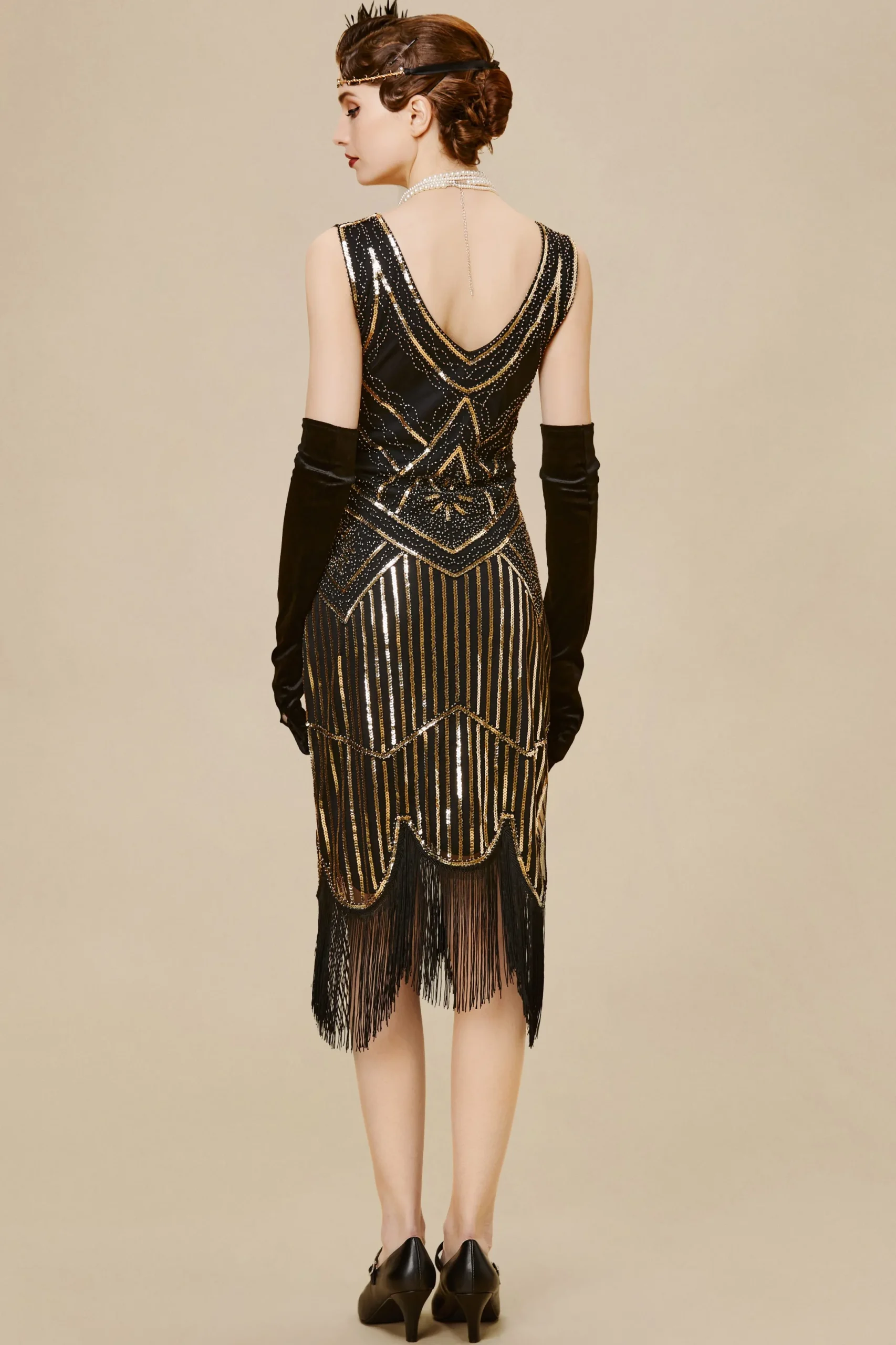 BABEYOND Flapper Dresses | Fringe<Beaded Sequin Fringe Prom Party Dress