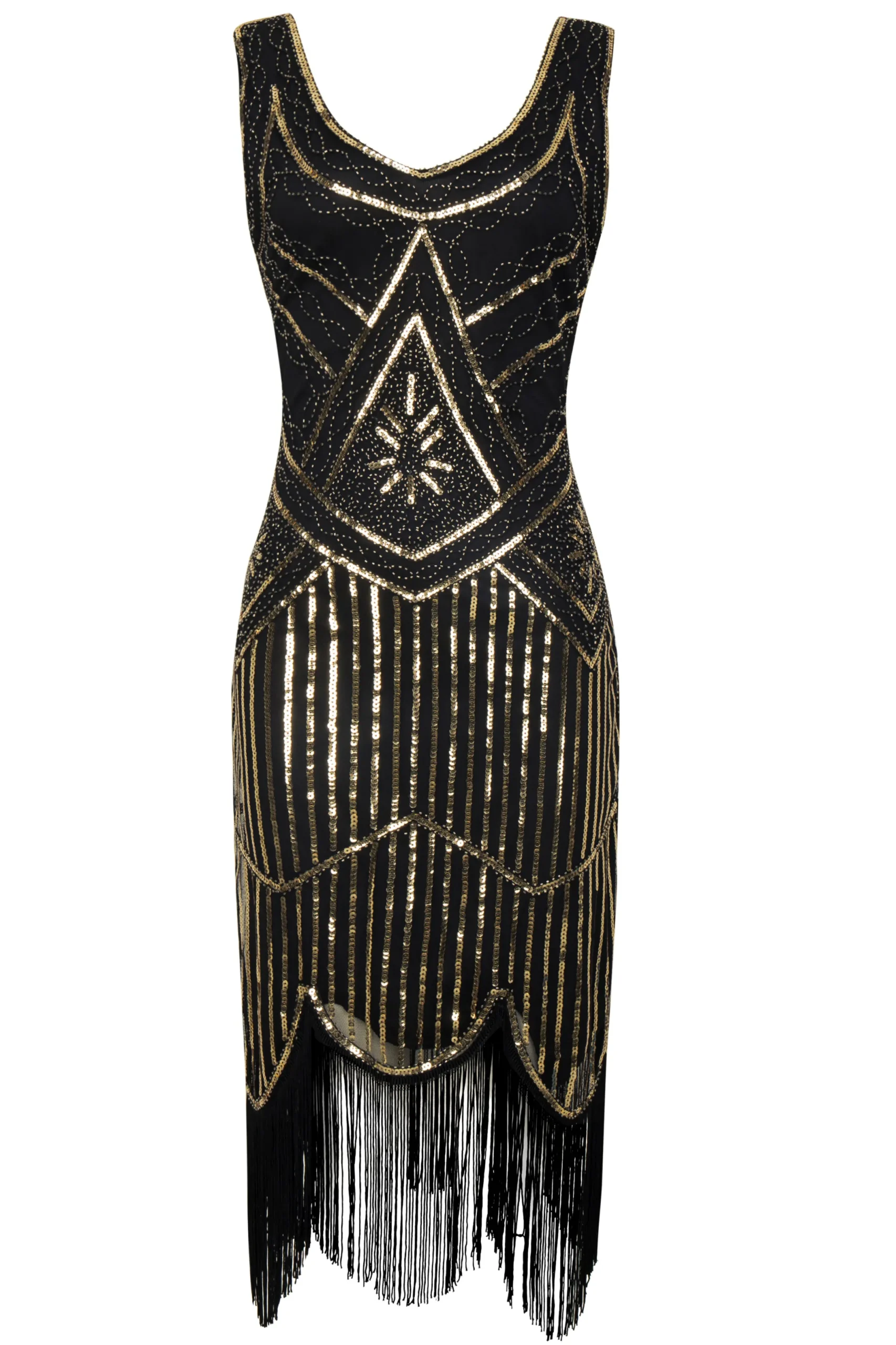 BABEYOND Flapper Dresses | Fringe<Beaded Sequin Fringe Prom Party Dress