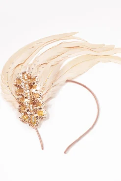 BABEYOND Feather | Rhinestone<Beaded Sequin Leaf Feather Headband
