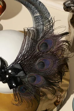 BABEYOND Feather | Feather<Beaded Sequin Peacock Headdress