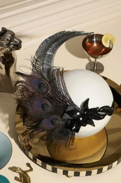 BABEYOND Feather | Feather<Beaded Sequin Peacock Headdress