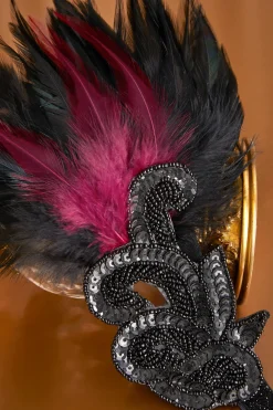 BABEYOND Feather | Feather<Beaded Sequin Shimmer Headpiece