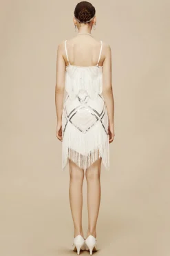 BABEYOND Wedding Dresses | Wedding<Beaded Sequin V-Neck Mini Slip Dress