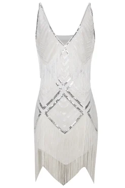 BABEYOND Wedding Dresses | Wedding<Beaded Sequin V-Neck Mini Slip Dress