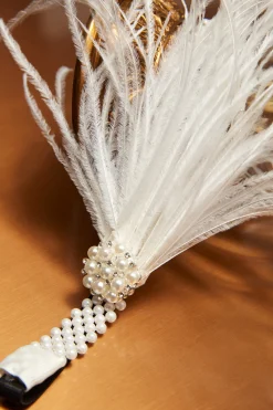 BABEYOND Feather | Feather<Braided Pearl Feather Headpiece