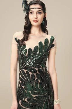 BABEYOND Evening Dresses | Fringe<Captivating Fern Sequin Fringe Evening Gown