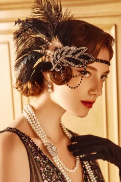 BABEYOND Feather | Rhinestone<Carnival Beaded Feather Headdress