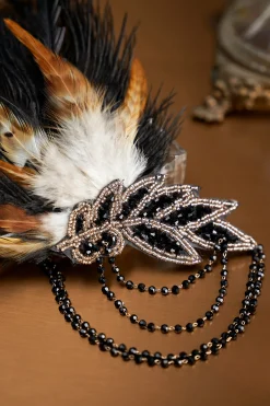 BABEYOND Feather | Rhinestone<Carnival Beaded Feather Headdress