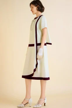 BABEYOND Day Dresses<Cascading Ruffle Color Block Day Dress