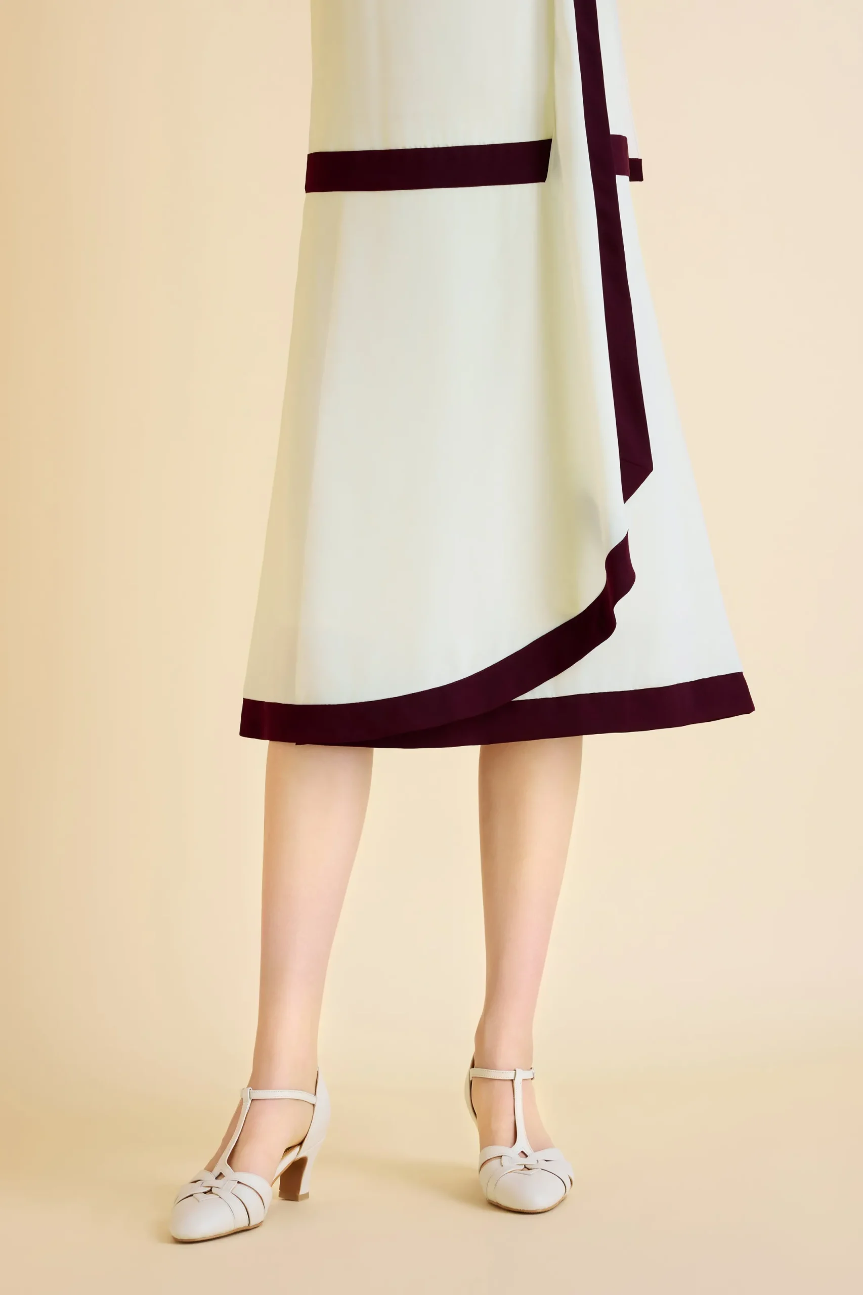 BABEYOND Day Dresses<Cascading Ruffle Color Block Day Dress