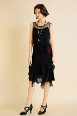 BABEYOND Day Dresses<Charming Floral Ruffle Hem Day Dress