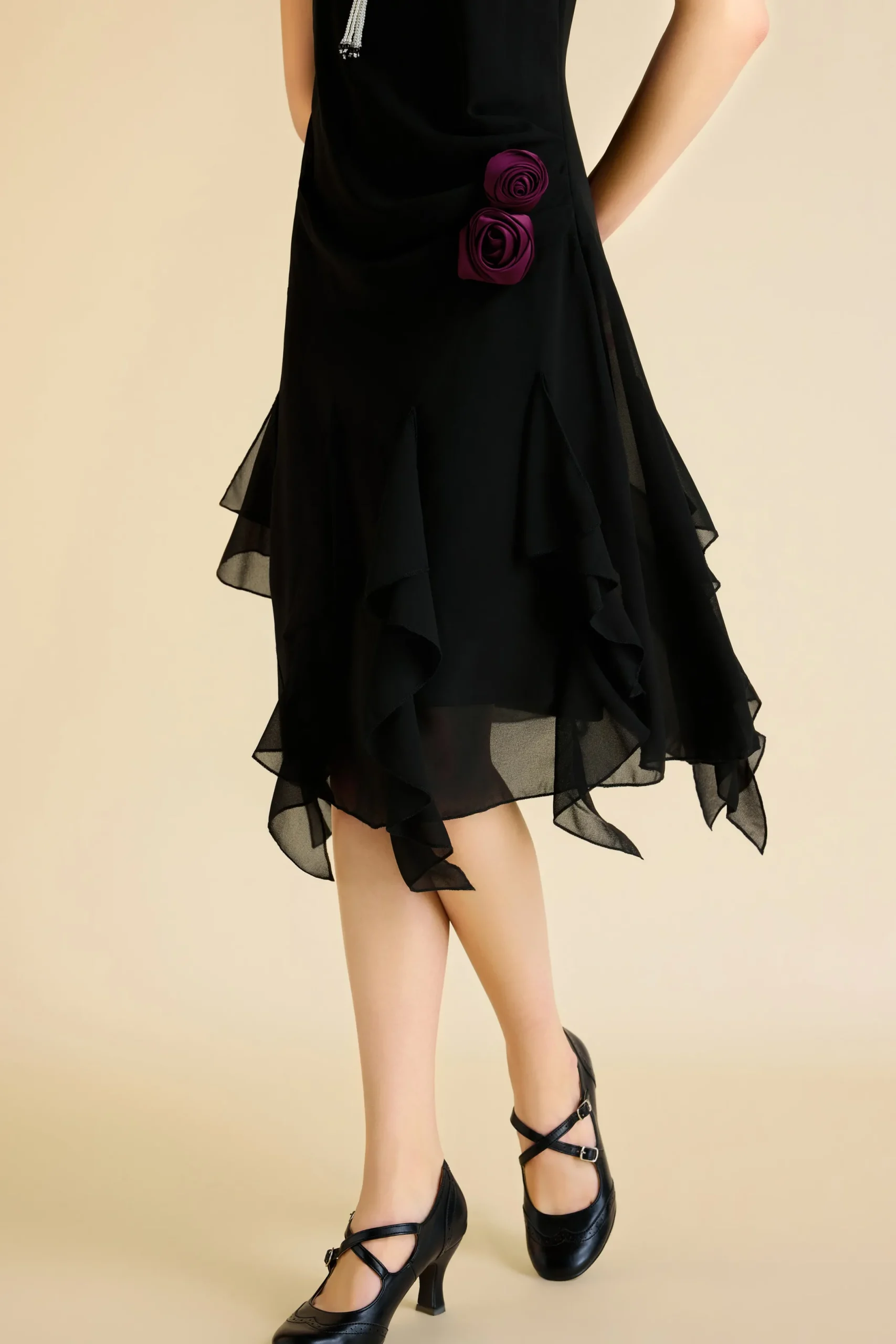 BABEYOND Day Dresses<Charming Floral Ruffle Hem Day Dress
