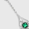 BABEYOND Earrings<Chic Crystal Green Center Geometric Earrings