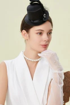 BABEYOND Fascinators<Classic Feather Bow Knot Fascinator