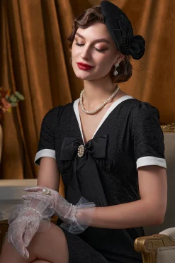BABEYOND Fascinators | Lady<Classic Pillbox Flower Mesh Fascinator