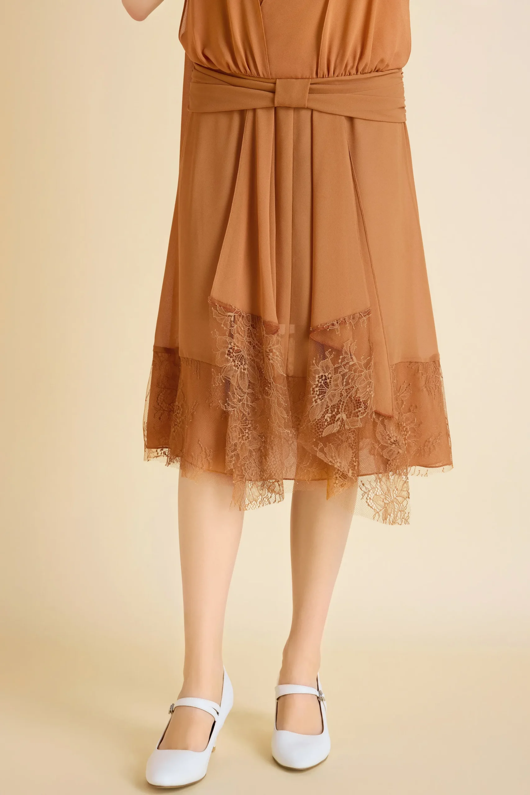 BABEYOND Day Dresses<Classic Pleated Waistband Lace Day Dress