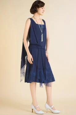 BABEYOND Day Dresses<Classic Pleated Waistband Lace Day Dress