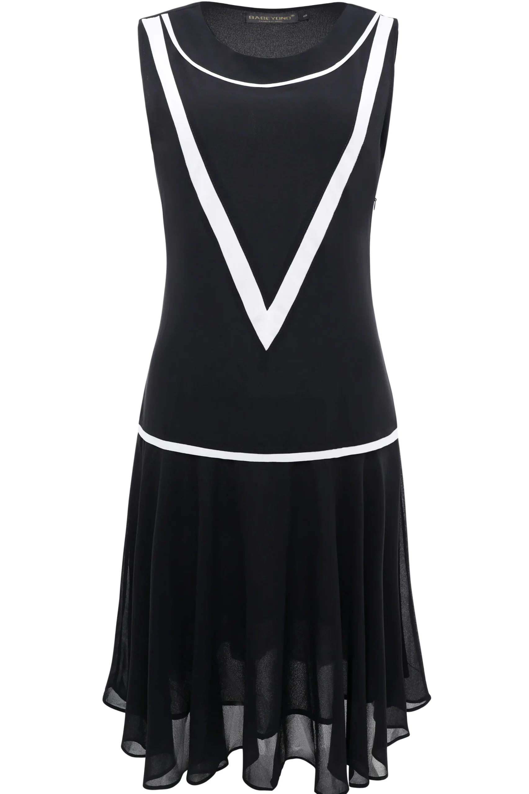 BABEYOND Flapper Dresses | Day Dresses<Classic Sleeveless Casual Dress