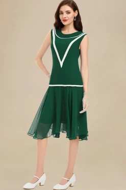BABEYOND Flapper Dresses | Day Dresses<Classic Sleeveless Casual Dress