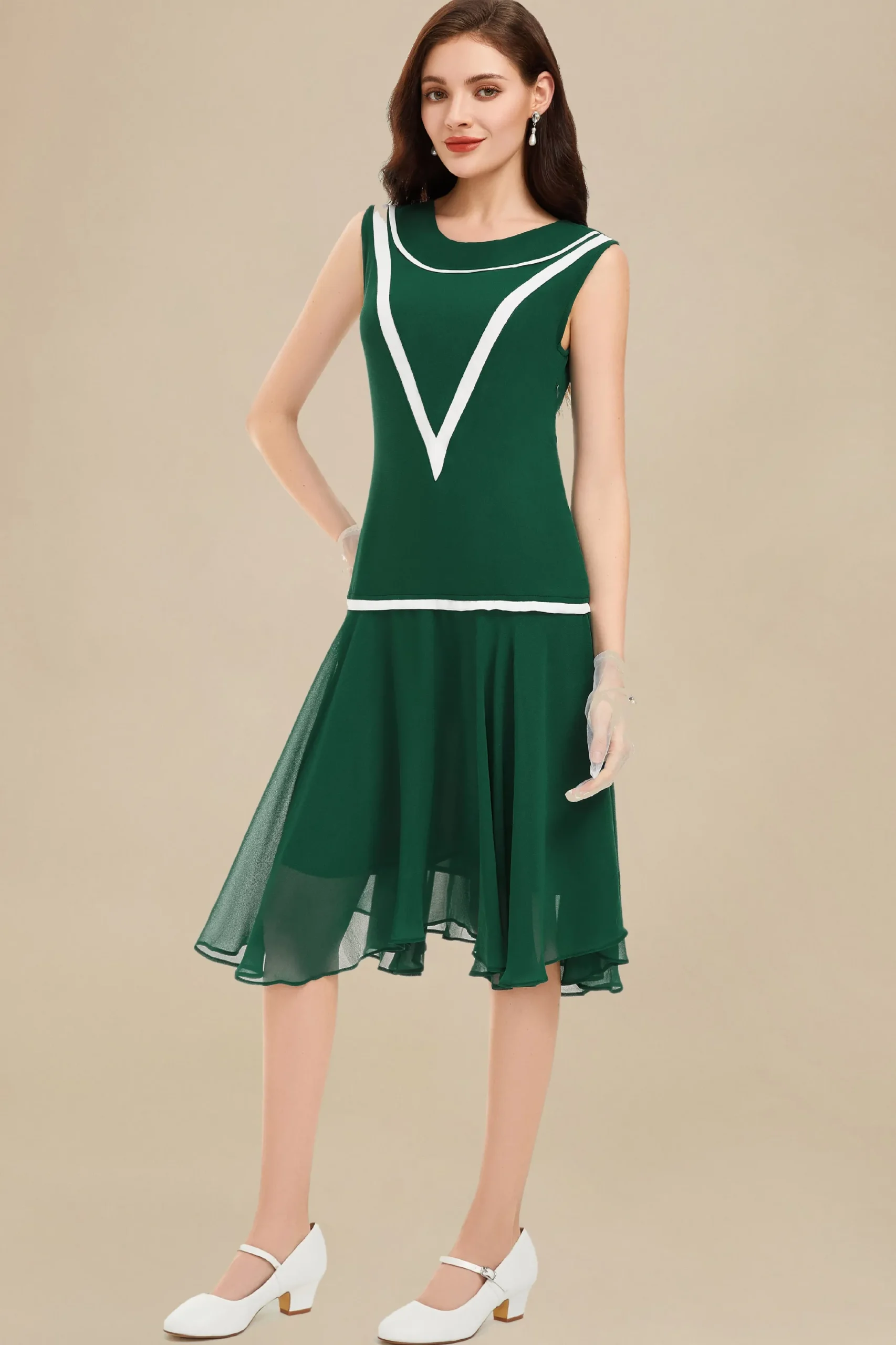BABEYOND Flapper Dresses | Day Dresses<Classic Sleeveless Casual Dress