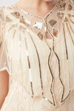 BABEYOND Shawls & Scarves | Vintage<Classy Geometric Sequin Sheer Shawl