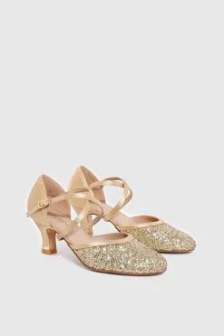 BABEYOND Shoes<Closed Toe Flash Latin Dance Shoes