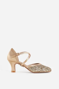 BABEYOND Shoes<Closed Toe Flash Latin Dance Shoes