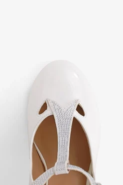 BABEYOND Shoes | Rhinestone<Closed Toe T-Strap Rhinestone Pumps