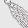 BABEYOND Earrings | Rhinestone<Crystal Beaded Crisscross Statement Earrings