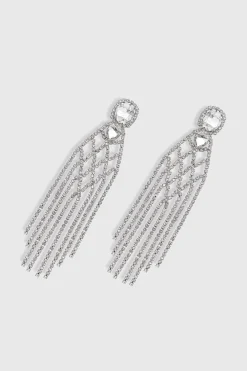 BABEYOND Earrings | Rhinestone<Crystal Beaded Crisscross Statement Earrings
