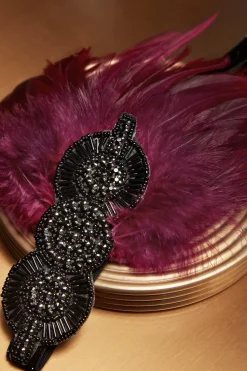 BABEYOND Feather | Feather<Crystal Studded Feather Headband