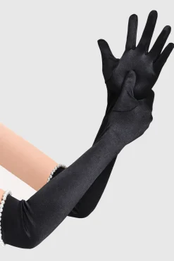 BABEYOND Gloves<21.6" Cuff Pearl Stretchy Gloves