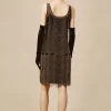 BABEYOND Plus Size<Decadent Draped Flapper Plus Size Dress