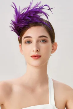 BABEYOND Fascinators<Delicate Kentucky Feather Headband Fascinator