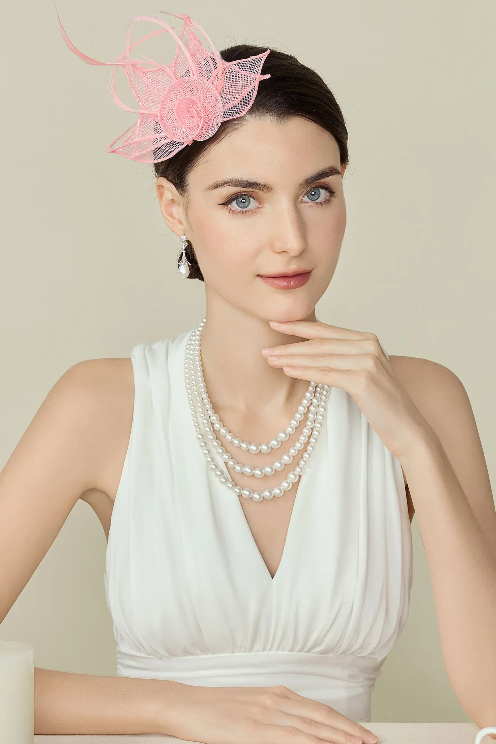 BABEYOND Fascinators<Delicate Kentucky Feather Floral Fascinator