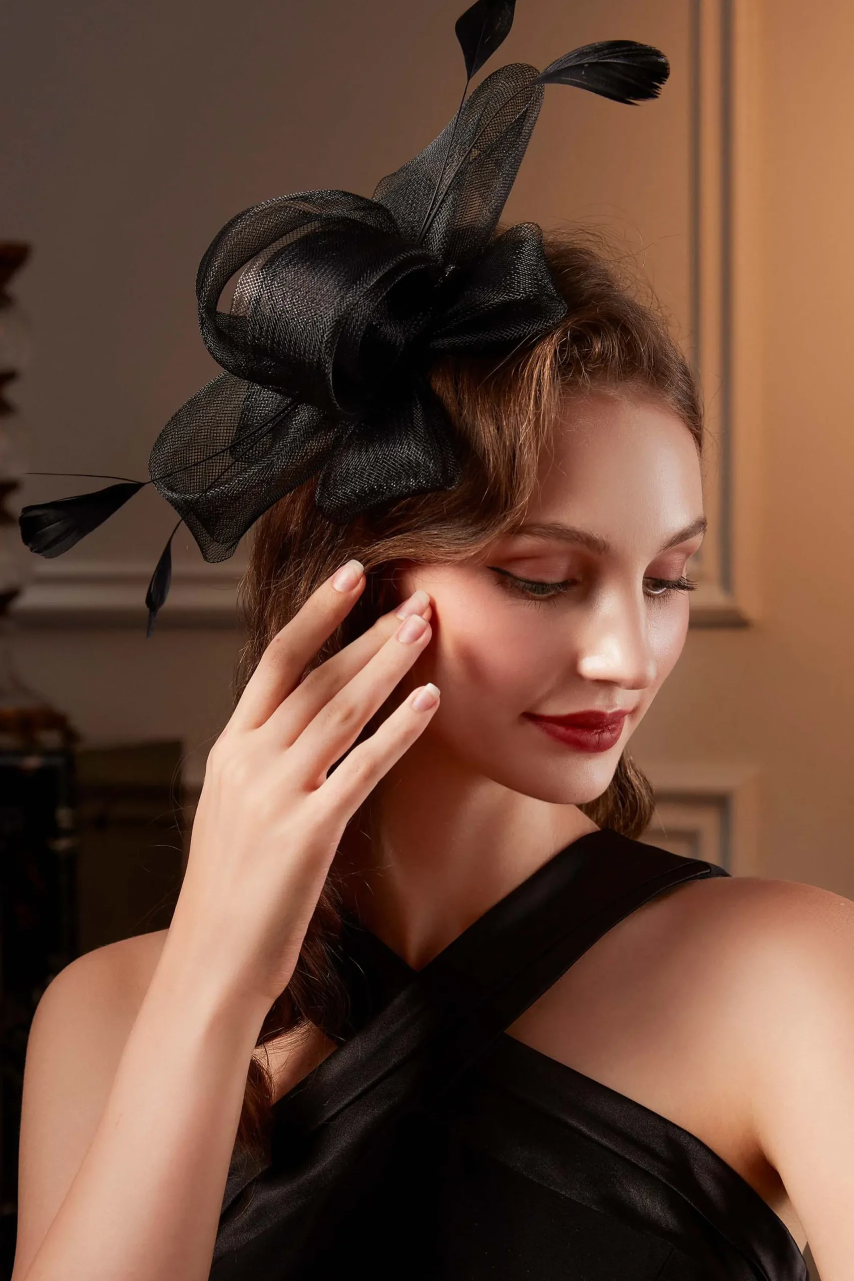 BABEYOND Fascinators<Delicate Organza Ribbon Derby Fascinator