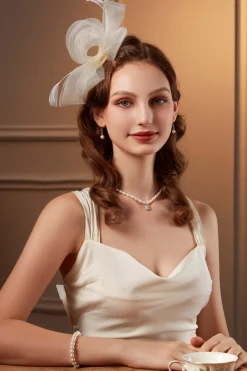 BABEYOND Fascinators<Delicate Organza Ribbon Derby Fascinator