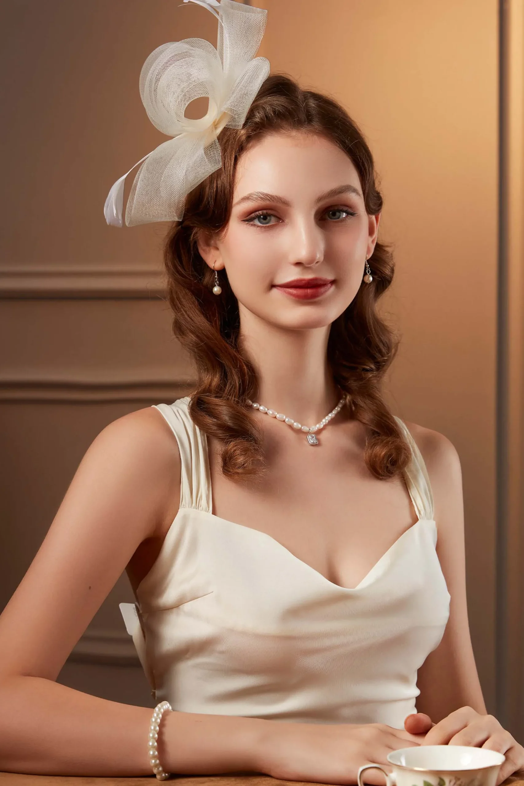 BABEYOND Fascinators<Delicate Organza Ribbon Derby Fascinator